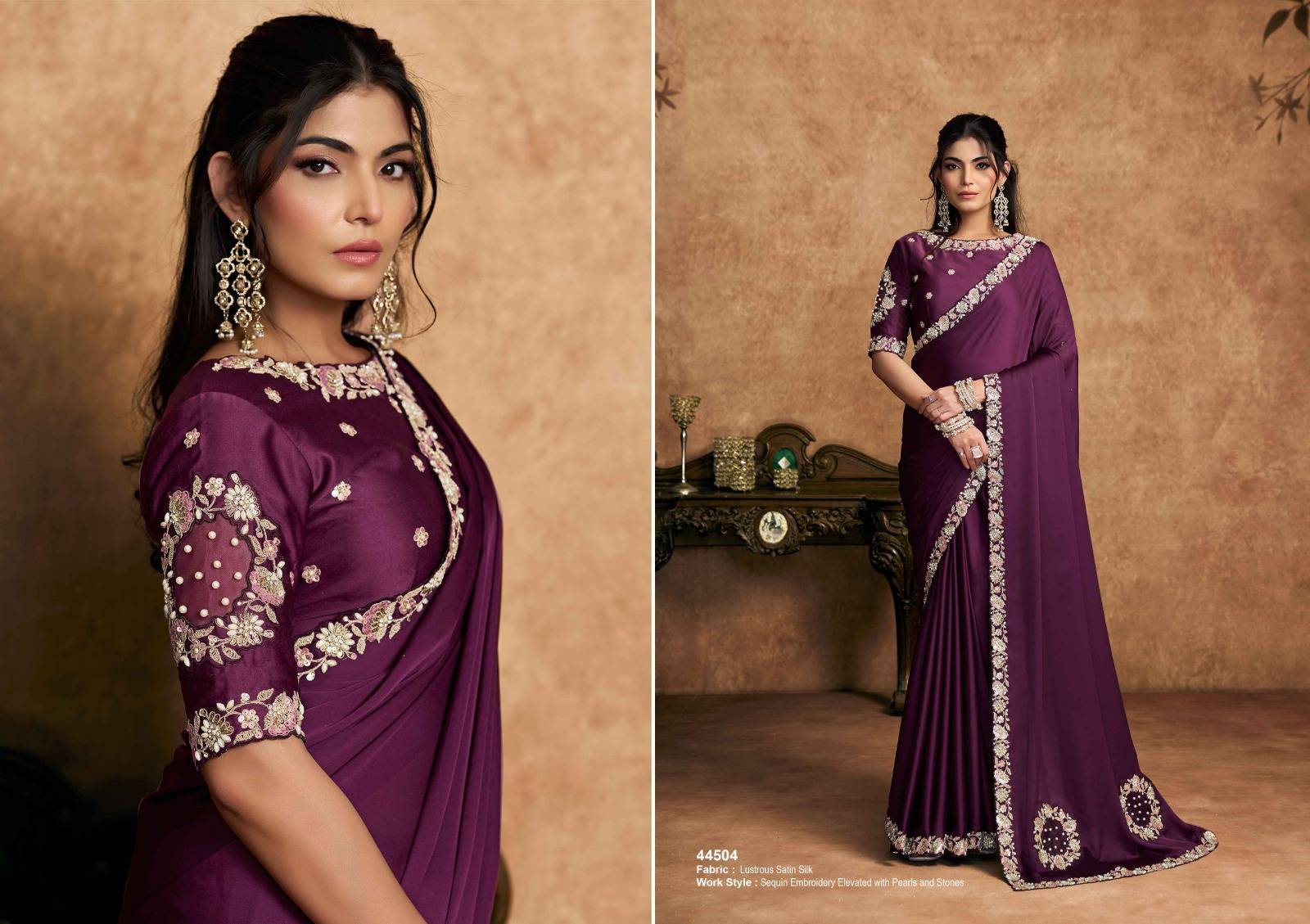 NORITA 44500 SEHER By MAHOTSAV 44501 to 44512 Series Indian Traditional Beautiful Stylish Fancy Colorful Party Wear & Occasional Wear Silk Sarees At Wholesale Price
